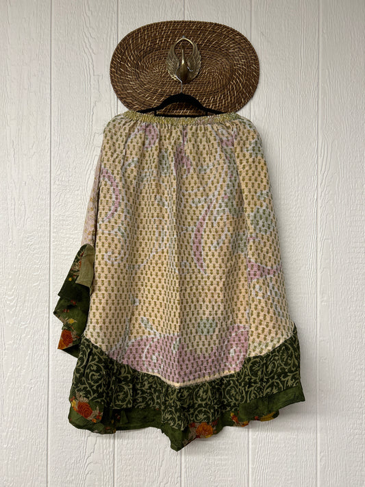 Pareo Kantha Wild Rose Skirt 0426 008