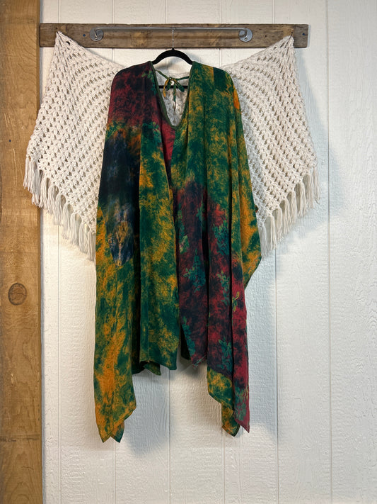 Crepe Sari Orchid Kimono 0626 258