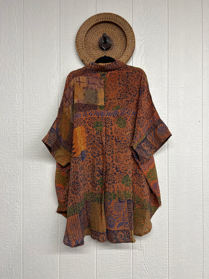 Crepe Sari Free To Be Button Down 0626 249