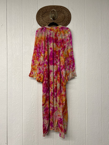 Crepe Sari Woodstock Duster Dress 0526 005