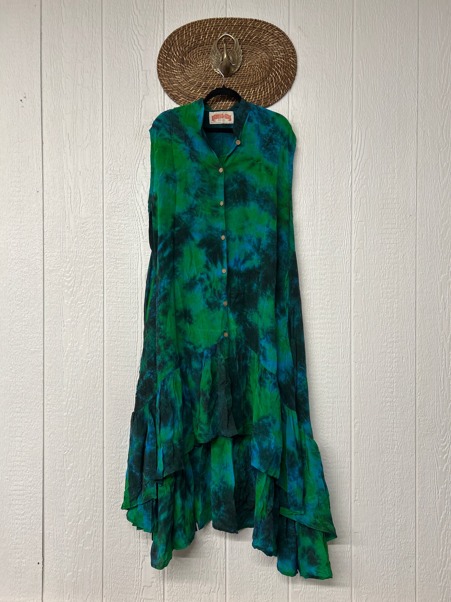 Crepe Sari Summer Dahlia Duster 0726 080