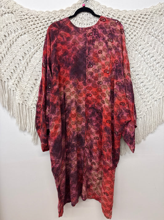 Crepe Sari Gaia Duster Dress L0926 001