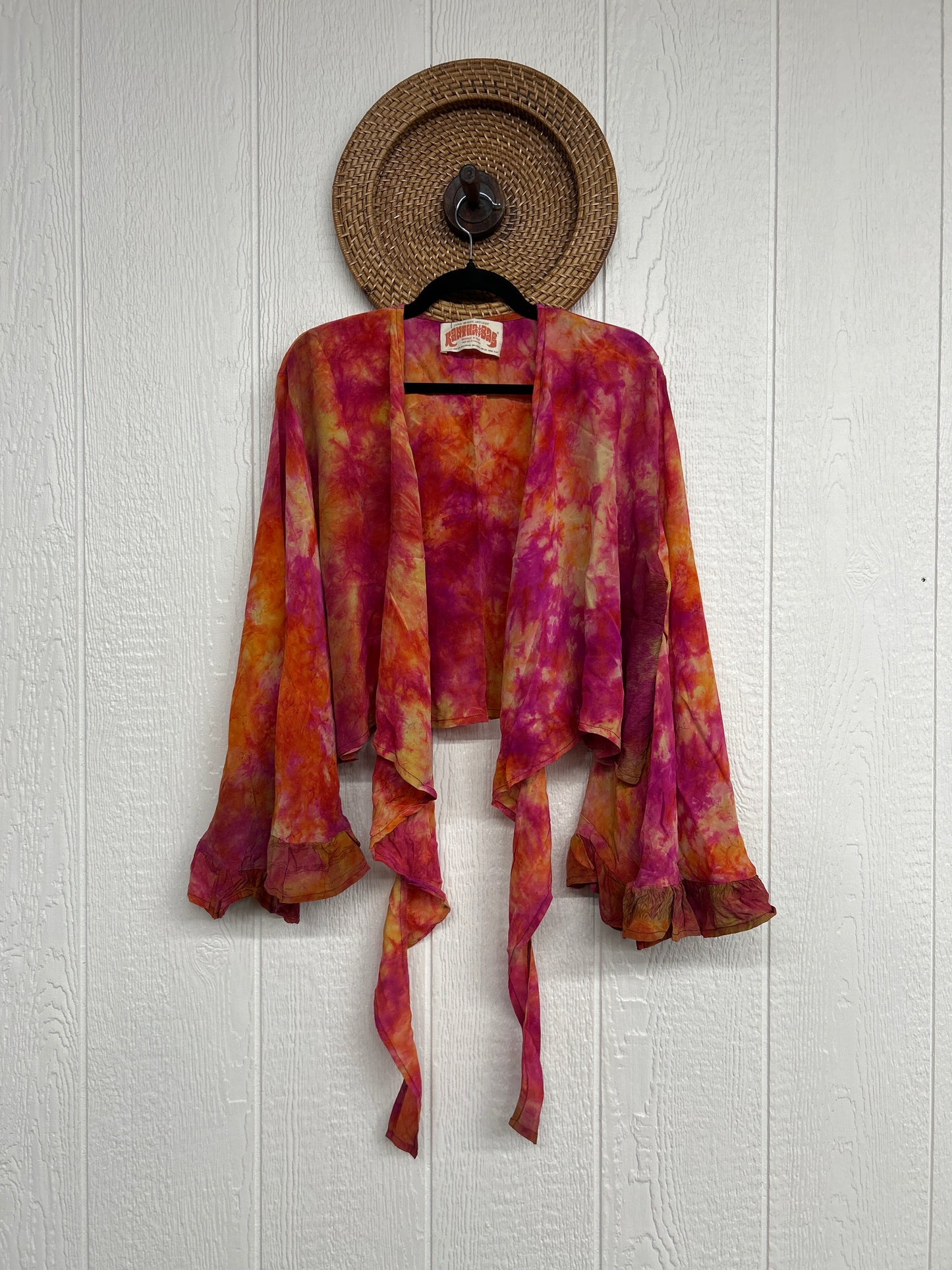 Crepe Sari Zeppelin Crop Shrug 0426 172