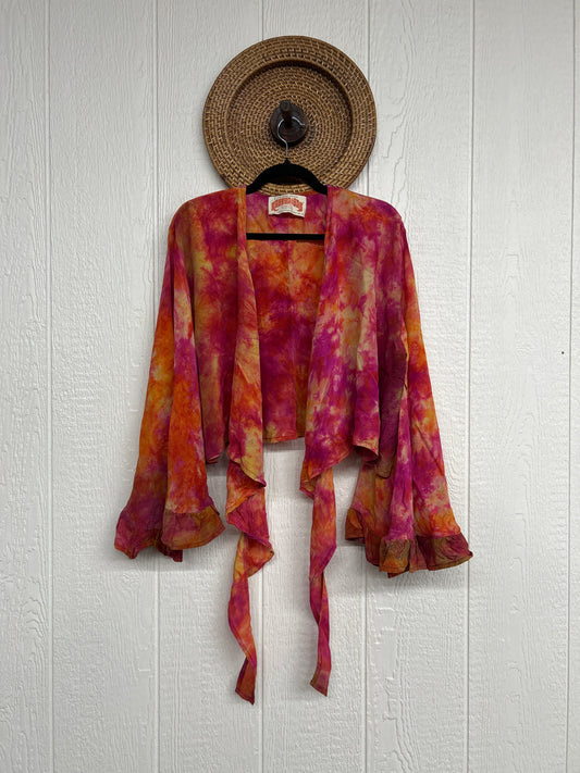 Crepe Sari Zeppelin Crop Shrug 0426 172