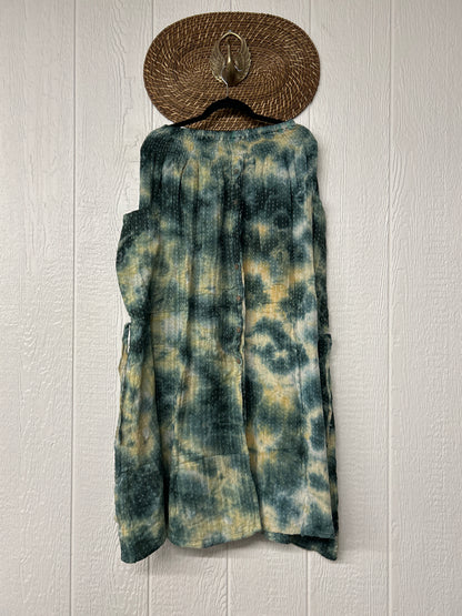 Pareo Kantha Butterfly Cargo Skirt 0526 016
