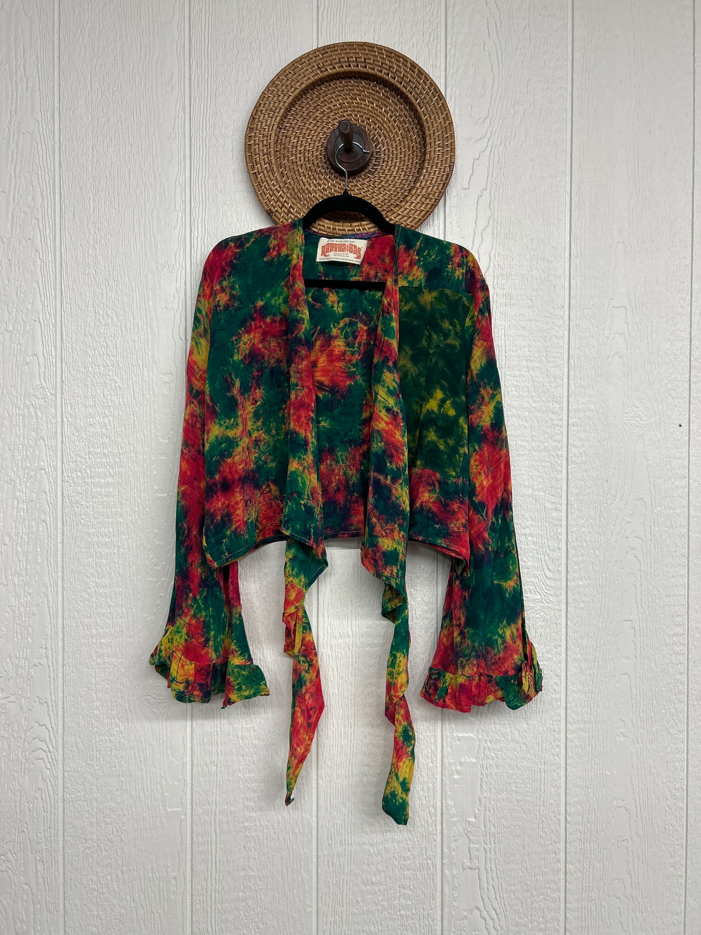 Crepe Sari Zeppelin Crop Shrug 0426 116