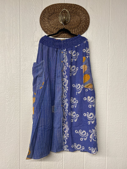 Pareo Kantha Butterfly Cargo Skirt 0426 084