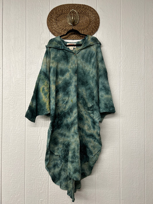 Pareo Kantha Poetic Hoodie Maxi 0526 002