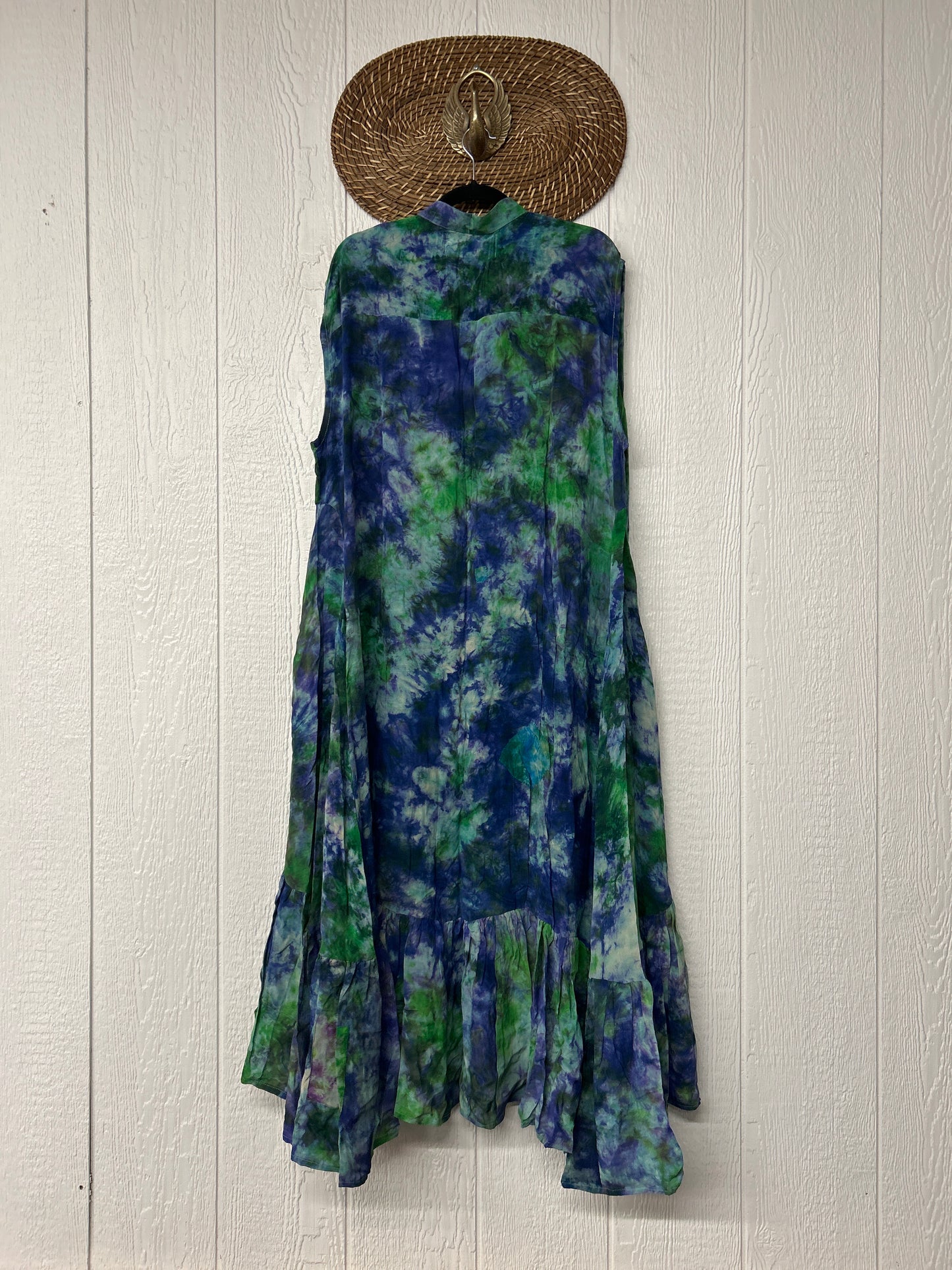 Crepe Sari Summer Dahlia Duster 0726 072