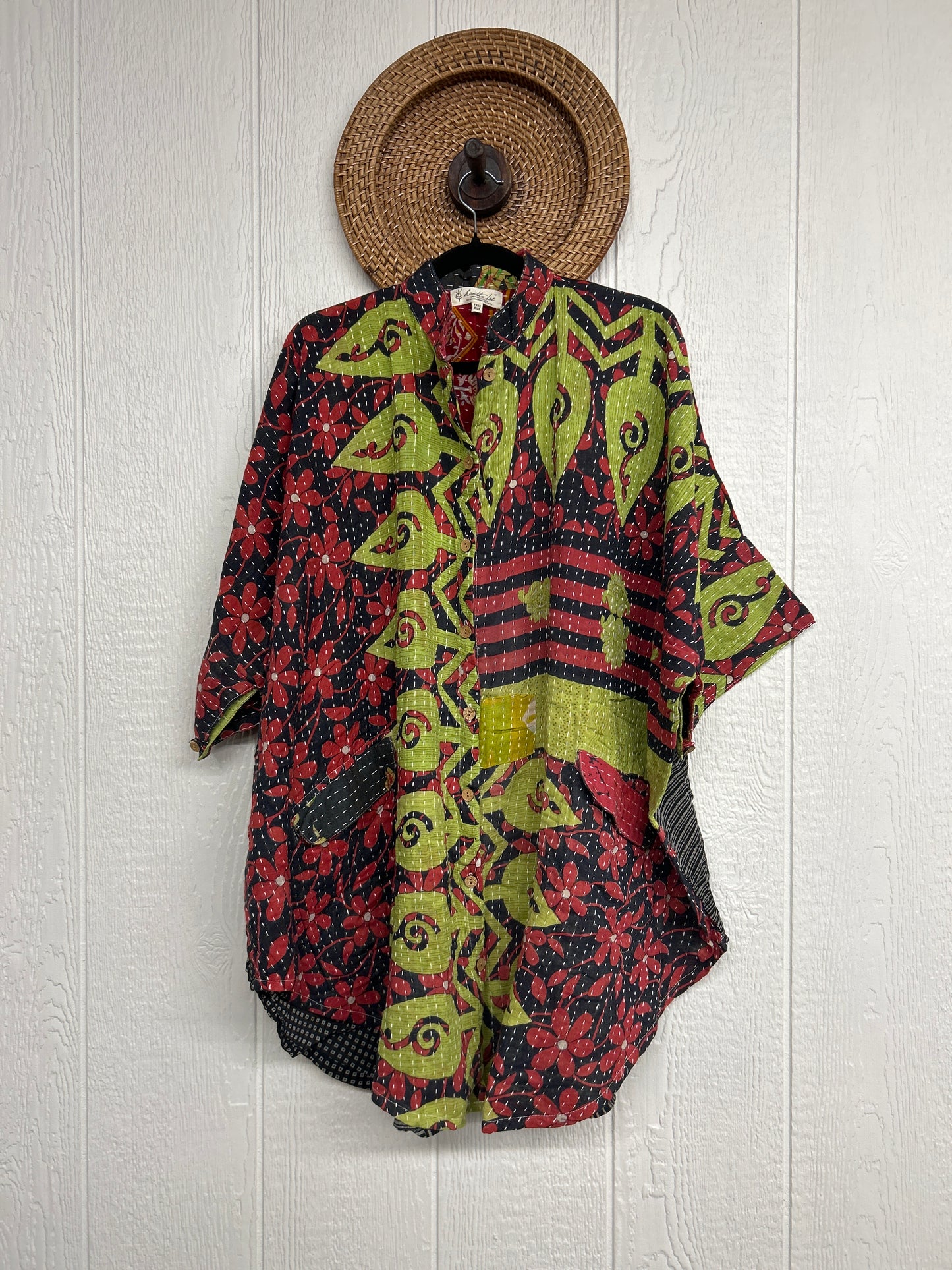 Pareo Kantha Free To Be Button-Down 0426 254