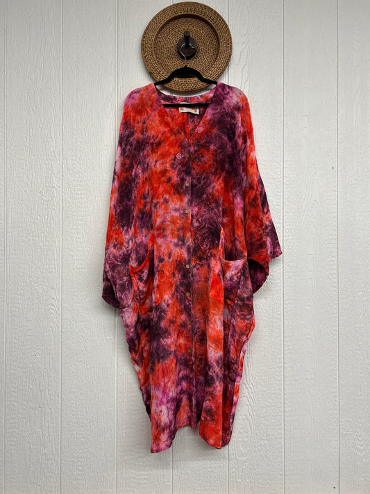 Crepe Sari Gaia Duster Dress 0826 193