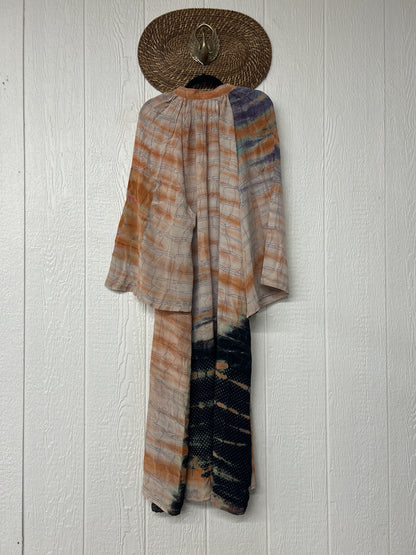 Crepe Sari Woodstock Duster Dress 0226 079