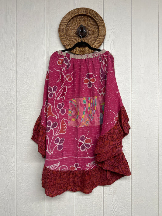 Pareo Kantha Wild Rose Skirt 0426 155