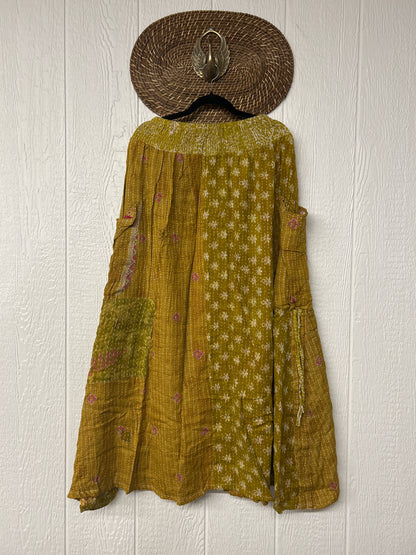 Pareo Kantha Butterfly Cargo Skirt 0426 063