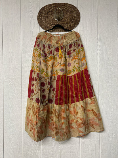 Pareo Kantha Lotus Maxi Skirt 0826 204