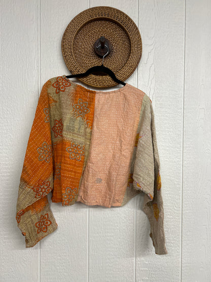 Pareo Kantha In Bloom Cropped Pullover 0326 079