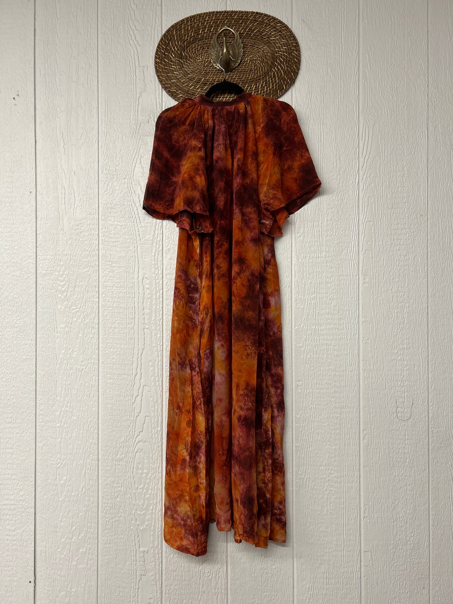 Crepe Sari Summer Woodstock Duster 0626 179