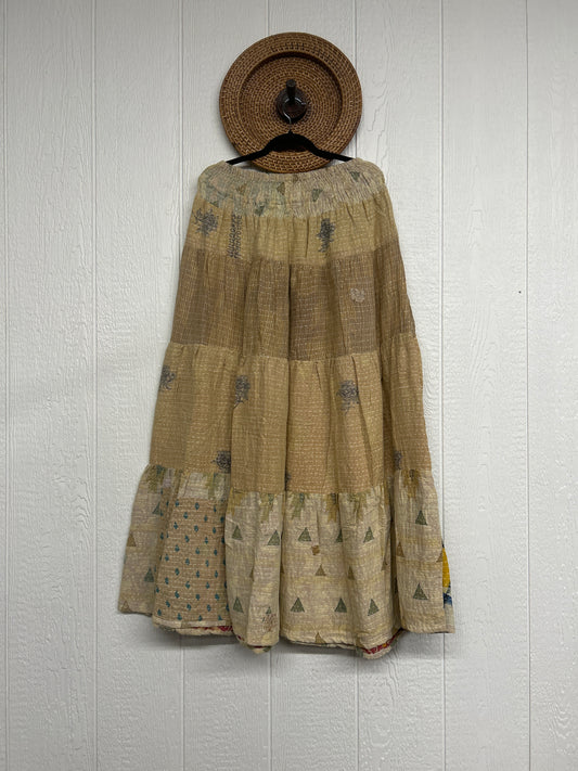 Pareo Kantha Lotus Maxi Skirt 0826 014