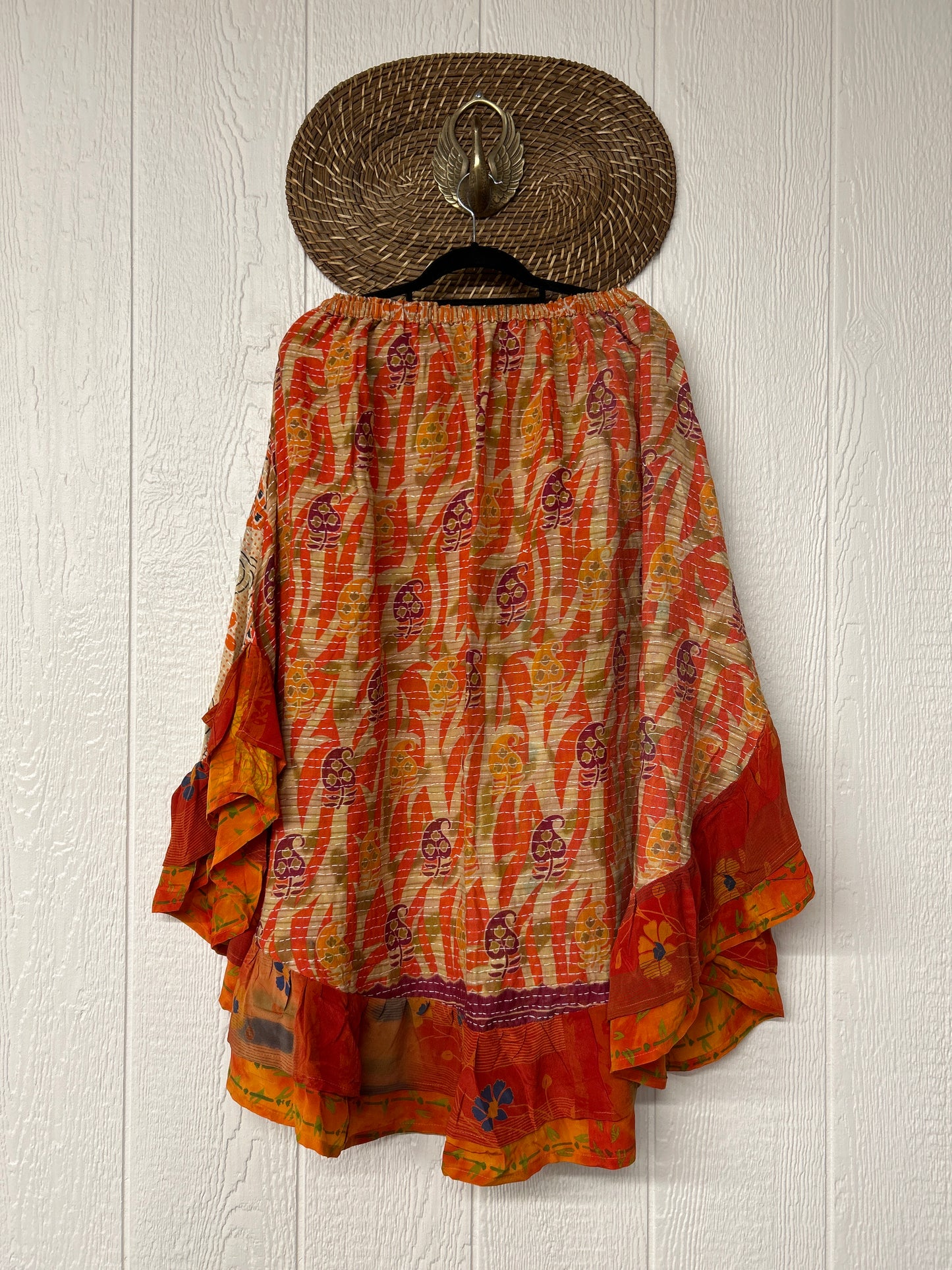 Pareo Kantha Wild Rose Skirt 0426 193