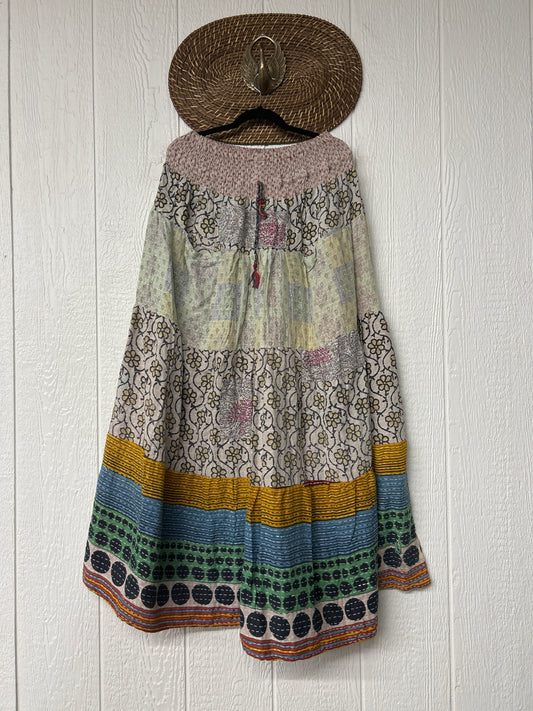 Pareo Kantha Lotus Maxi Skirt 0826 207