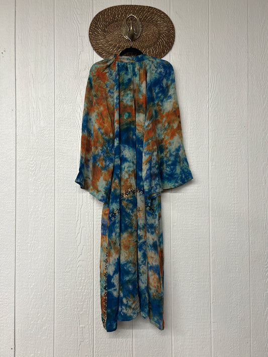 Crepe Sari Woodstock Duster Dress 0226 270