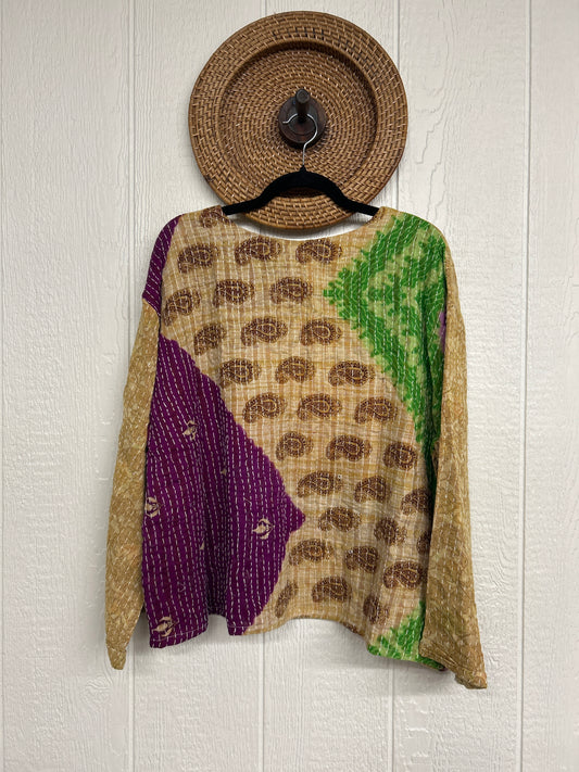 Pareo Kantha Wanderer Pocket Crop Top 0226 084