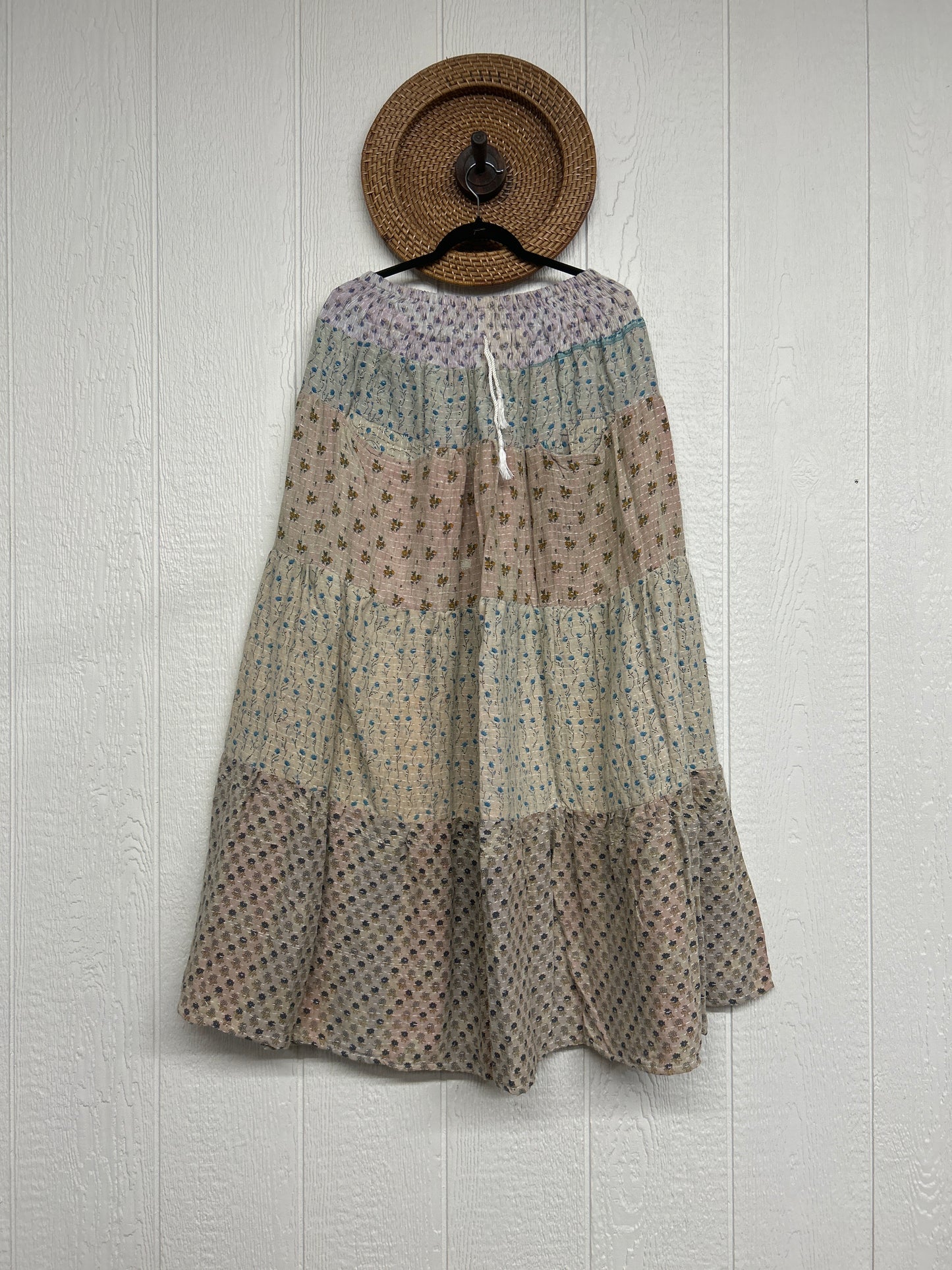 Pareo Kantha Lotus Maxi Skirt 0826 008