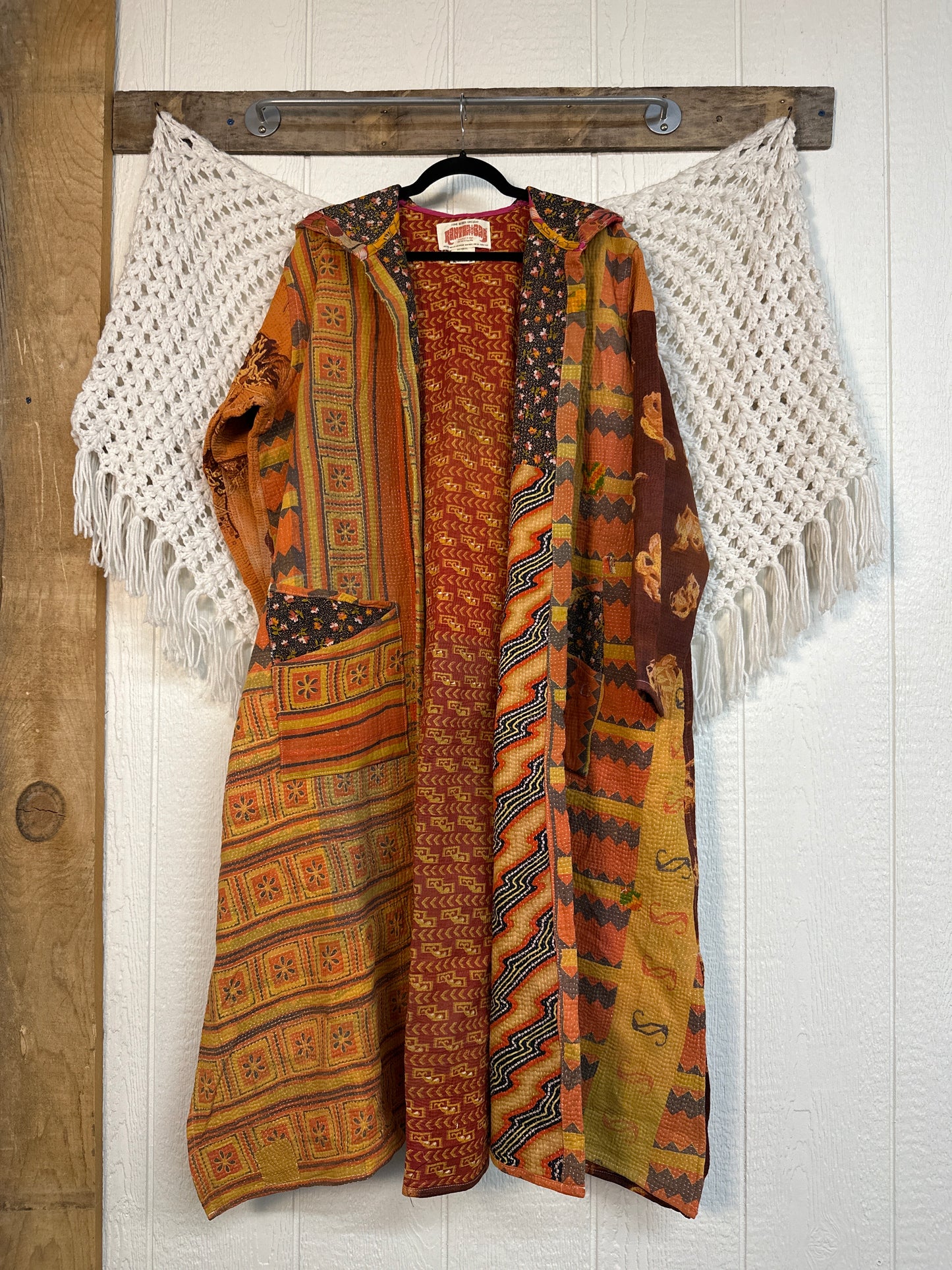 Fine Kantha Rising Sun Coat 1125 243