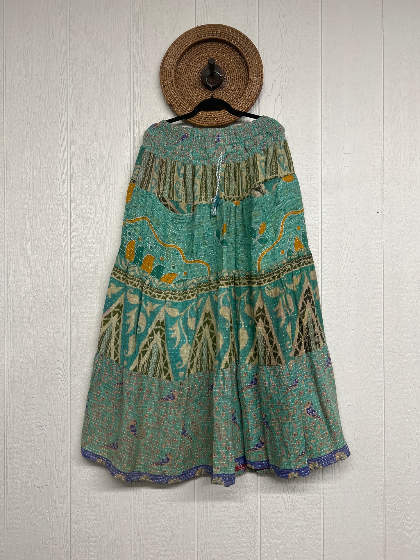 Pareo Kantha Lotus Maxi Skirt 0826 059