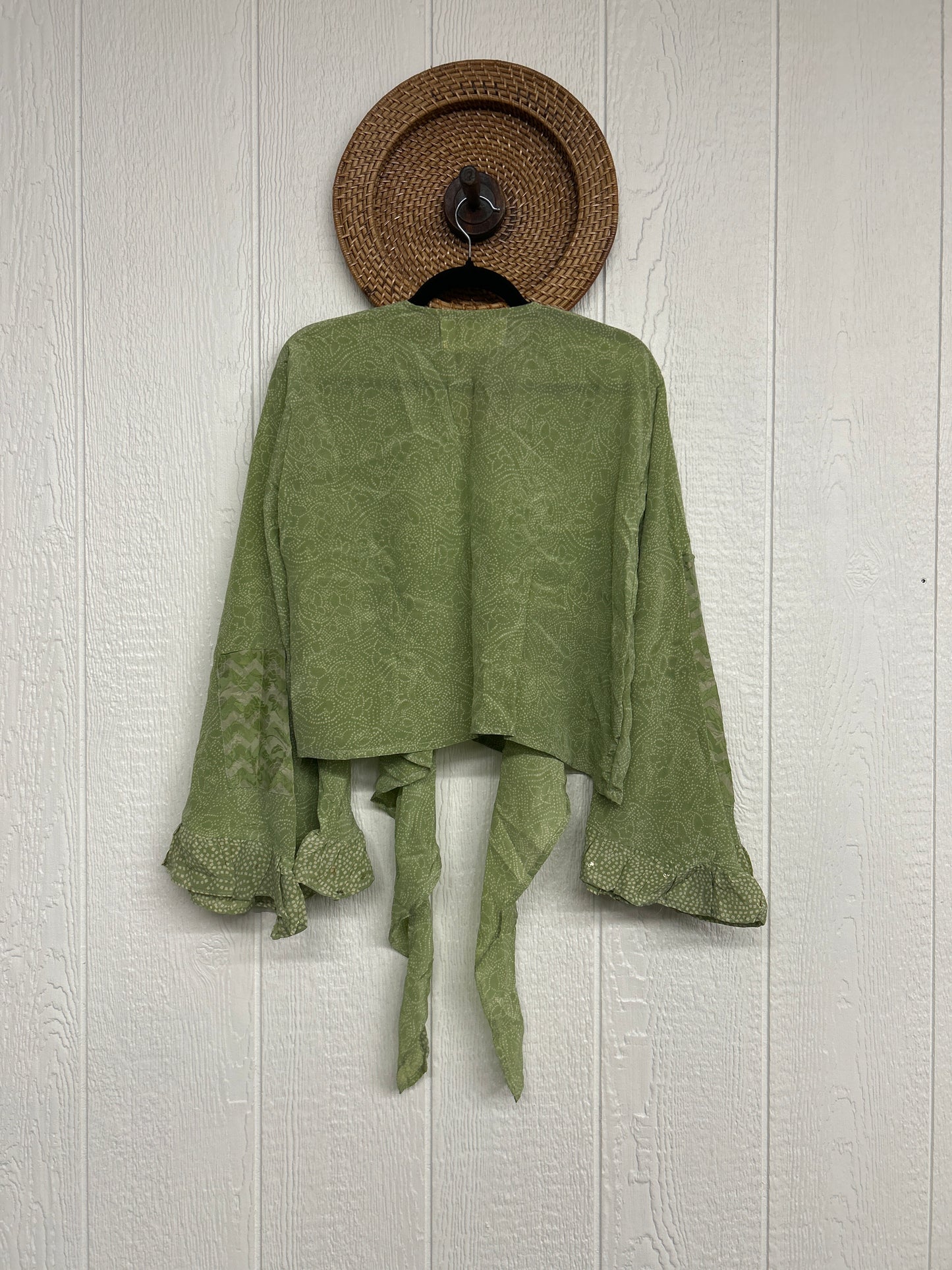 Crepe Sari Zeppelin Crop Shrug 0426 191