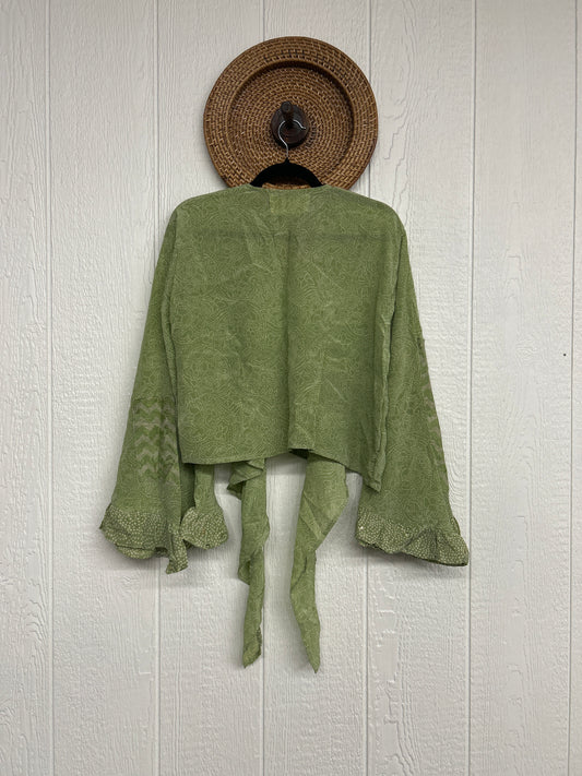 Crepe Sari Zeppelin Crop Shrug 0426 191