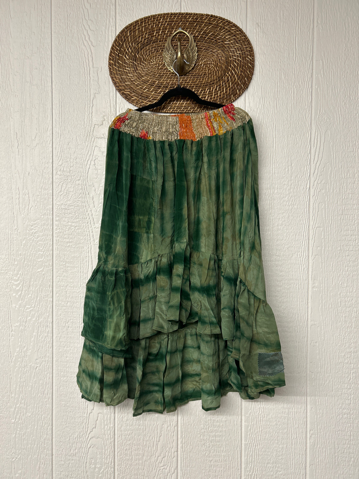 Crepe Sari Dahlia Skirt 1026 038