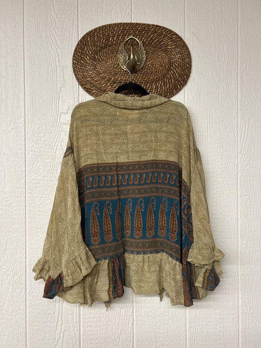 Crepe Sari Wild Rose Top 1225 184