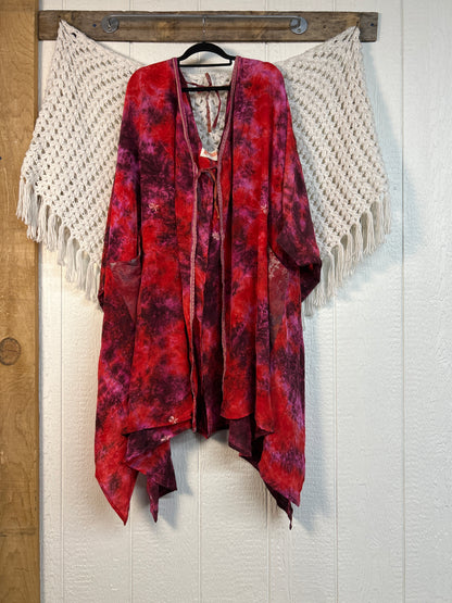 Crepe Sari Orchid Kimono 0626 186