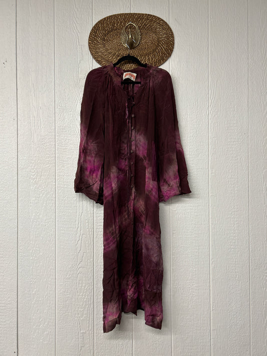 Crepe Sari Woodstock Duster Dress 0526 009