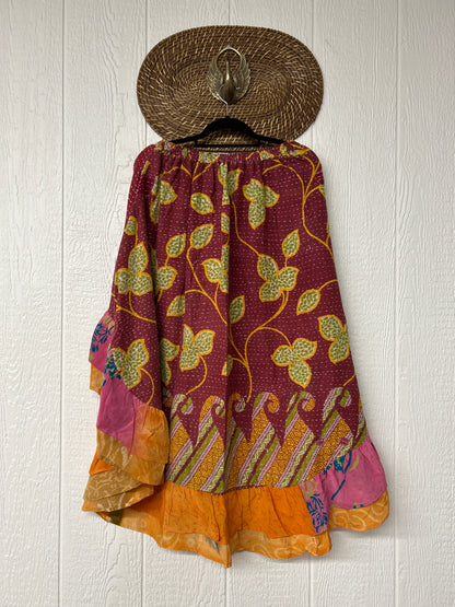 Pareo Kantha Wild Rose Skirt 0426 174