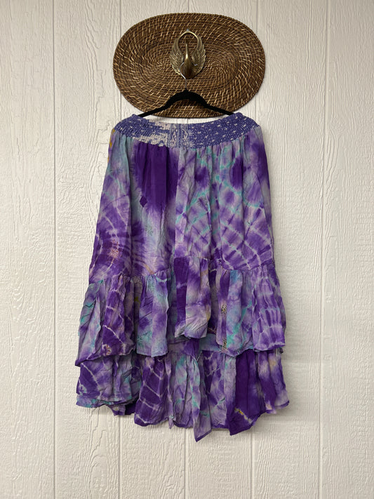 RETAIL Crepe Sari Dahlia Skirt 1026 077