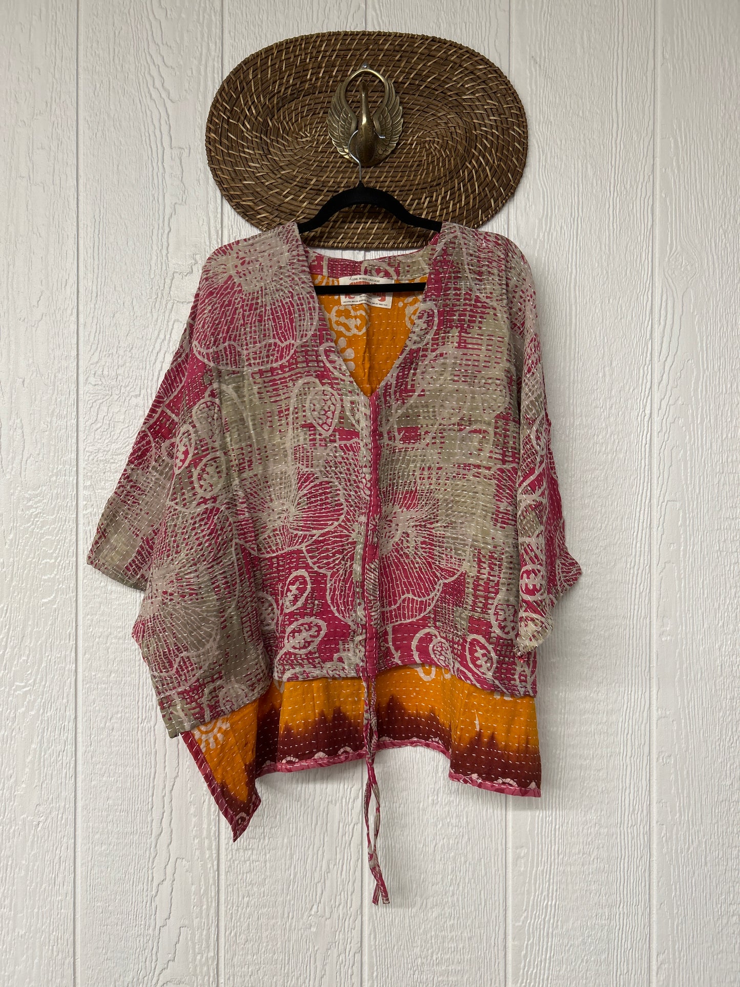 Pareo Kantha Hi-Lo Butterfly Top 0626 025