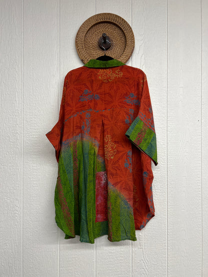 Crepe Sari Free To Be Button Down 0626 195