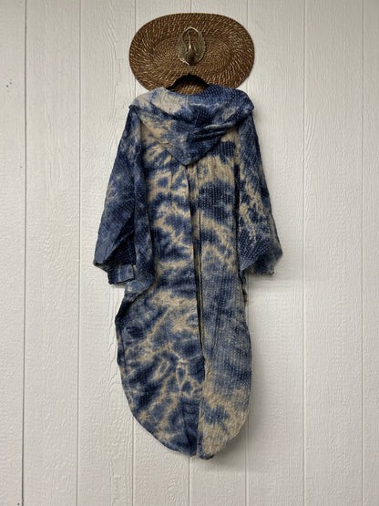 Aura Edit Pareo Kantha Poetic Hoodie Maxi 0726 010