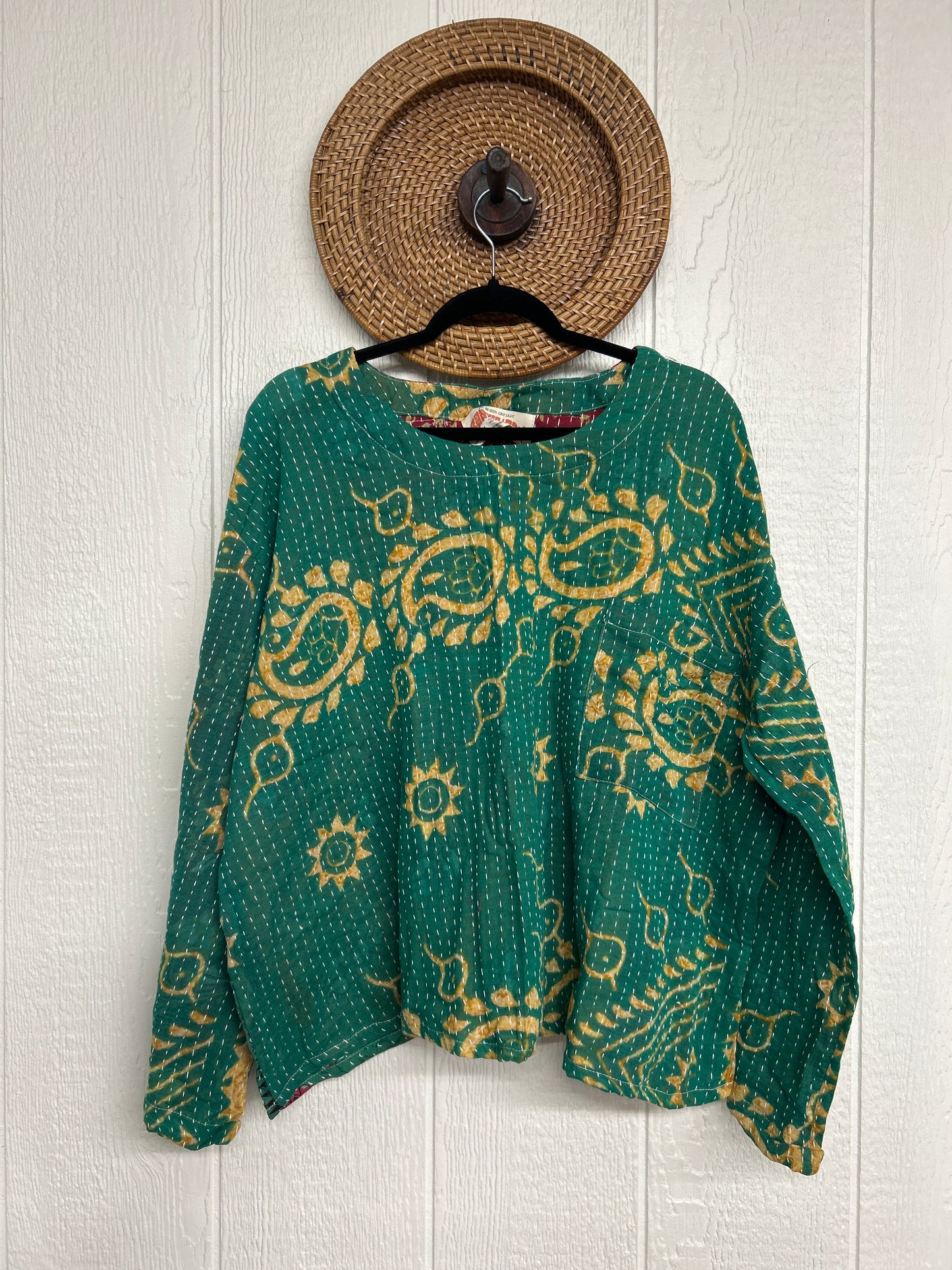 Pareo Kantha Wanderer Pocket Crop Top 0226 099