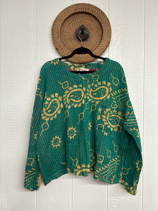 Pareo Kantha Wanderer Pocket Crop Top 0226 099