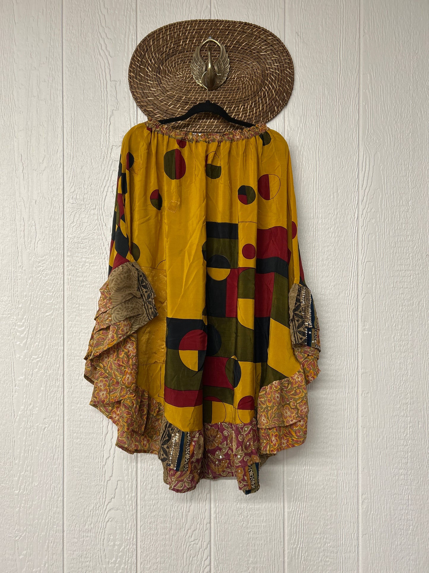 Crepe Wild Rose Skirt 1025 227