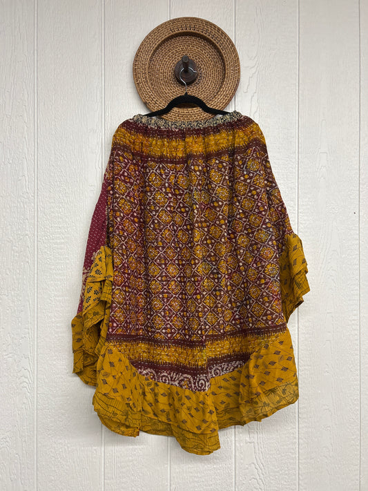 Pareo Kantha Wild Rose Skirt 0426 124