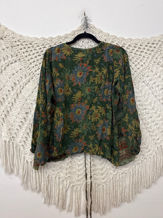 Crepe Sari Daisy Blouse L0926 001