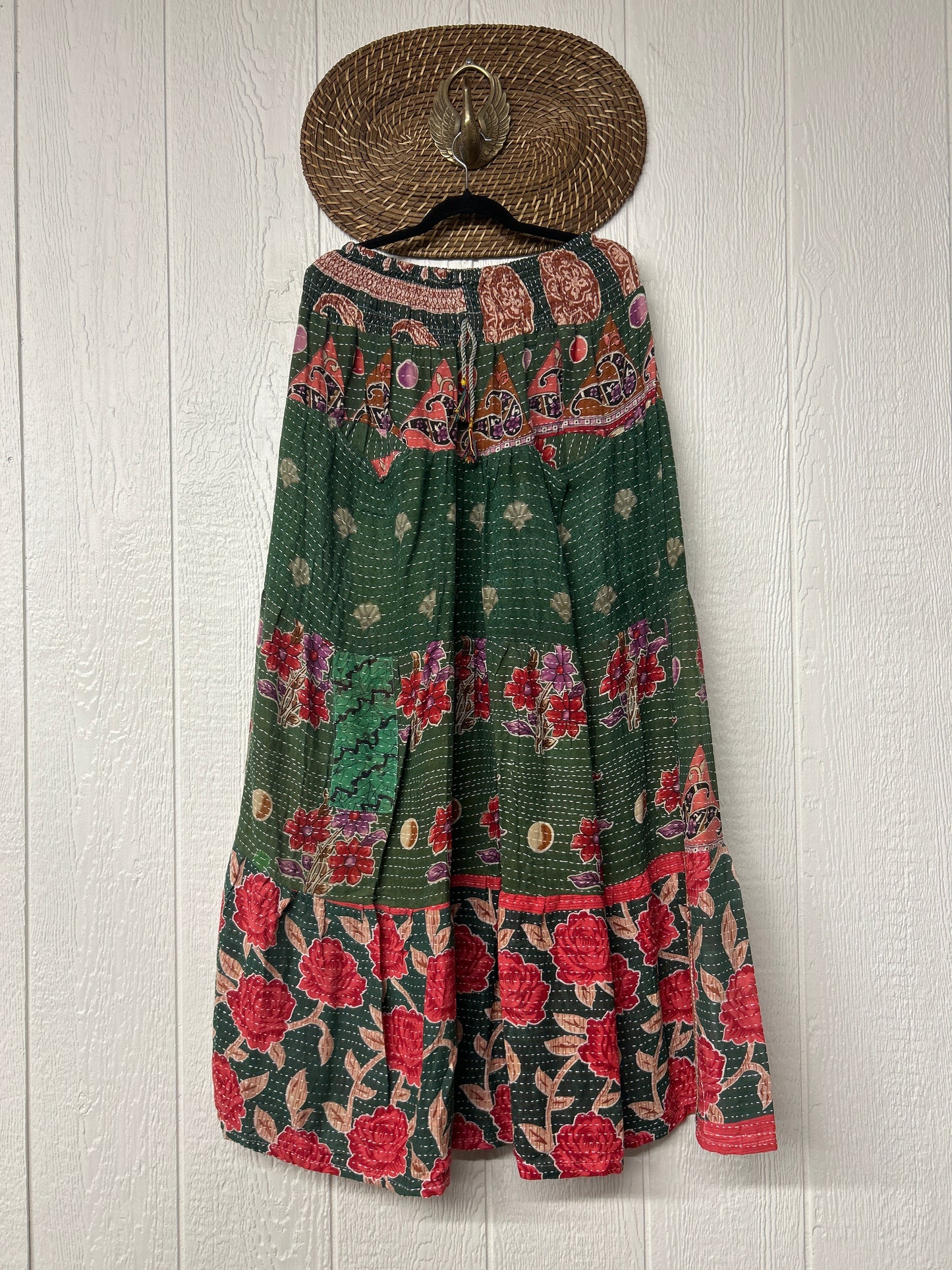 Pareo Kantha Lotus Maxi Skirt 0826 176