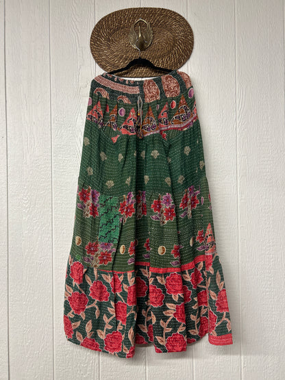 Pareo Kantha Lotus Maxi Skirt 0826 176