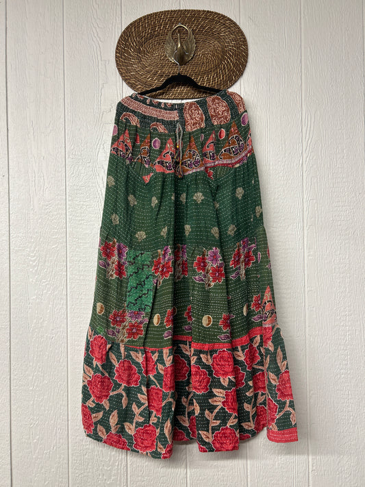 Pareo Kantha Lotus Maxi Skirt 0826 176