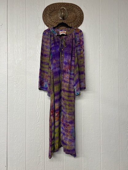 Crepe Sari Woodstock Duster Dress 0226 045