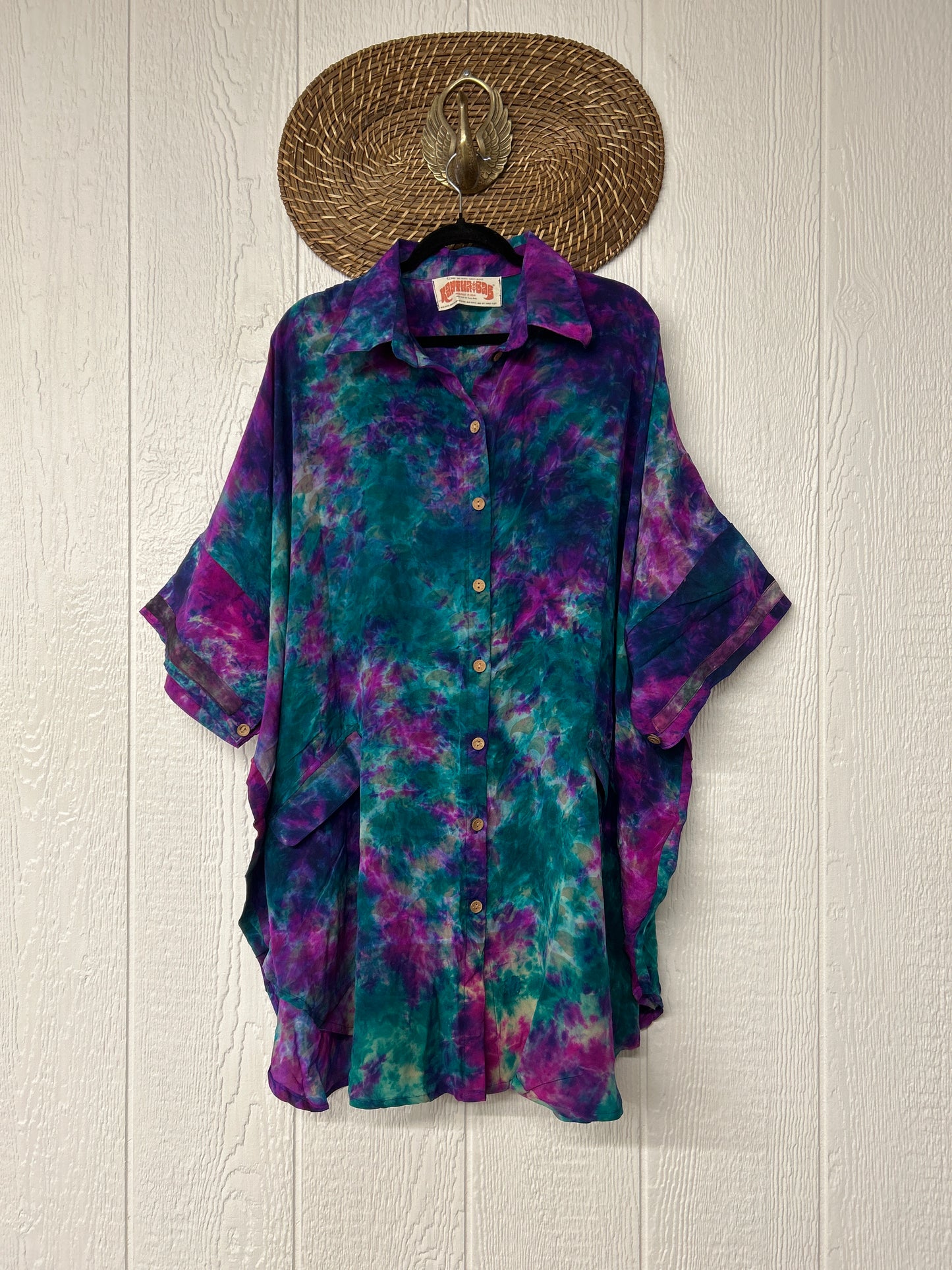 Crepe Sari Free To Be Button Down 0626 038